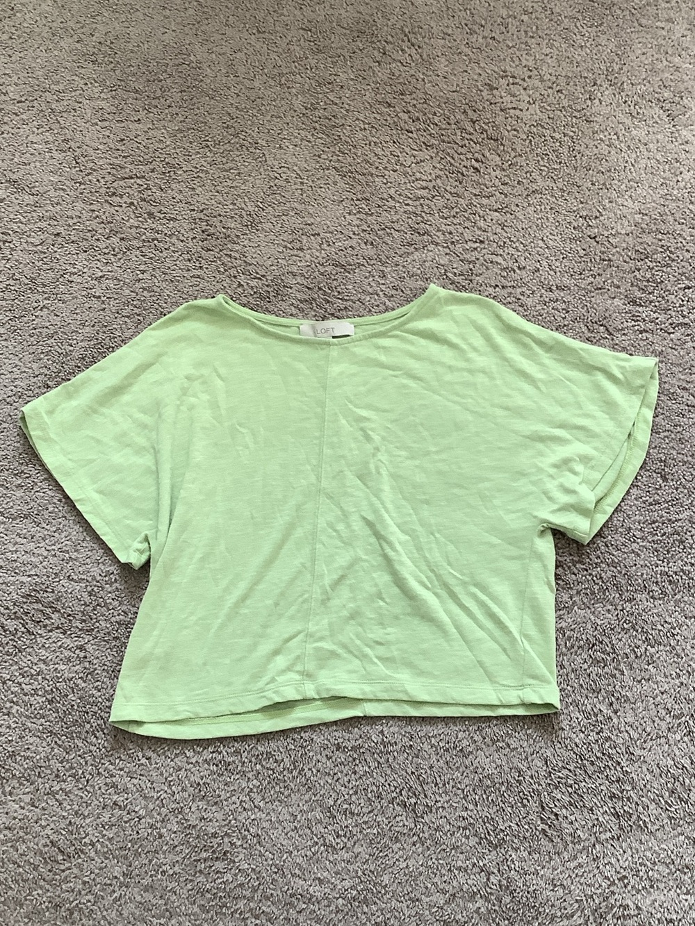 LOFT Seamed Cropped Tee